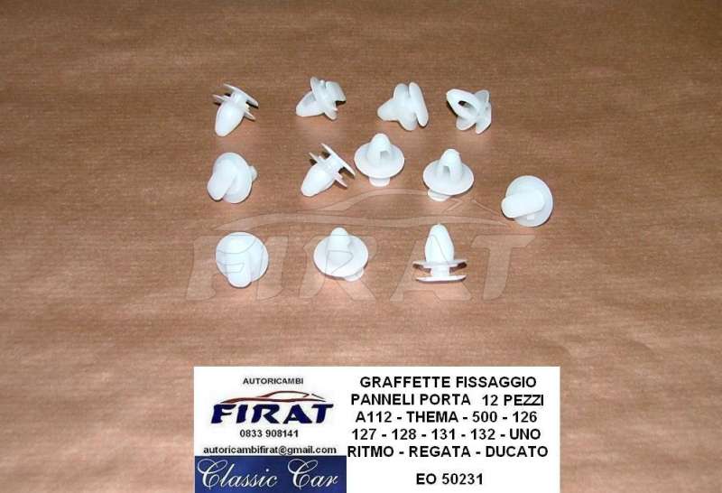 GRAFFETTA FISSAGGIO PANNELLI FIAT 500 126 127 UNO A112 (50231)